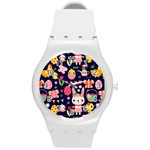 Bunny - Easter Pattern Round Plastic Sport Watch (M)