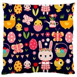 Bunny - Easter Pattern Large Cushion Case (One Side)