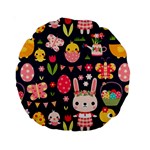 Bunny - Easter Pattern Standard 15  Premium Round Cushions