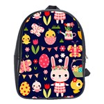 Bunny - Easter Pattern School Bag (XL)