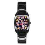 Bunny - Easter Pattern Stainless Steel Barrel Watch