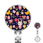 Bunny - Easter Pattern Stainless Steel Nurses Watch