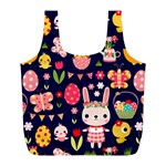 Bunny - Easter Pattern Full Print Recycle Bag (L)