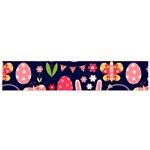 Bunny - Easter Pattern Small Premium Plush Fleece Scarf