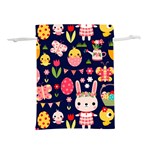 Bunny - Easter Pattern Lightweight Drawstring Pouch (M)