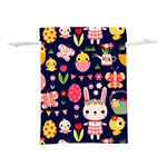 Bunny - Easter Pattern Lightweight Drawstring Pouch (L)