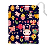 Bunny - Easter Pattern Drawstring Pouch (4XL)