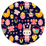 Bunny - Easter Pattern Round Trivet