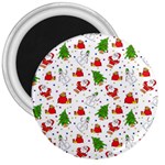 Christmas Pattern, Pattern, Christmas 3  Magnets