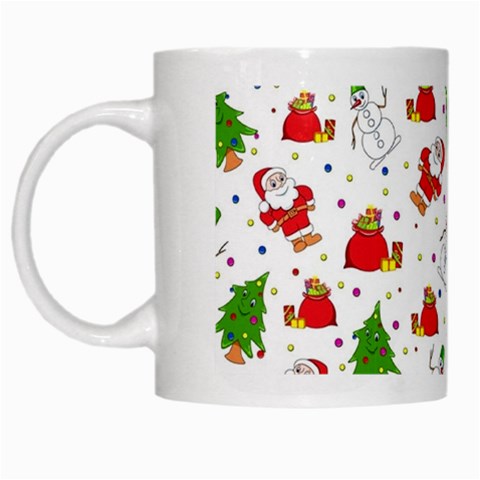 Christmas Pattern, Pattern, Christmas White Mug from ArtsNow.com Left