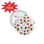 Christmas Pattern, Pattern, Christmas 1.75  Buttons (10 pack)