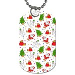 Christmas Pattern, Pattern, Christmas Dog Tag (One Side)