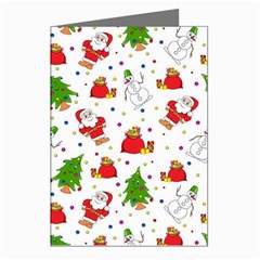 Christmas Pattern, Pattern, Christmas Greeting Cards (Pkg of 8) from ArtsNow.com Left