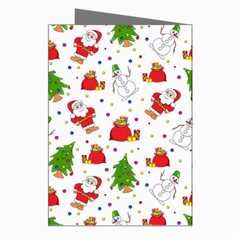 Christmas Pattern, Pattern, Christmas Greeting Cards (Pkg of 8) from ArtsNow.com Right