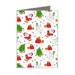 Christmas Pattern, Pattern, Christmas Mini Greeting Card from ArtsNow.com Left