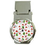 Christmas Pattern, Pattern, Christmas Money Clip Watches