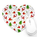 Christmas Pattern, Pattern, Christmas Heart Mousepad