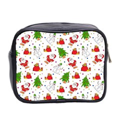 Christmas Pattern, Pattern, Christmas Mini Toiletries Bag (Two Sides) from ArtsNow.com Back