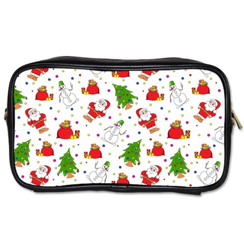 Christmas Pattern, Pattern, Christmas Toiletries Bag (One Side) from ArtsNow.com Front