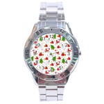 Christmas Pattern, Pattern, Christmas Stainless Steel Analogue Watch