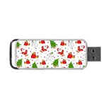 Christmas Pattern, Pattern, Christmas Portable USB Flash (One Side)