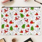 Christmas Pattern, Pattern, Christmas Cosmetic Bag (XXXL)