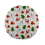 Christmas Pattern, Pattern, Christmas Standard 15  Premium Round Cushions