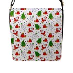 Christmas Pattern, Pattern, Christmas Flap Closure Messenger Bag (L)