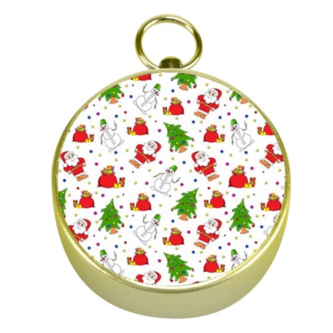 Christmas Pattern, Pattern, Christmas Gold Compasses from ArtsNow.com Front