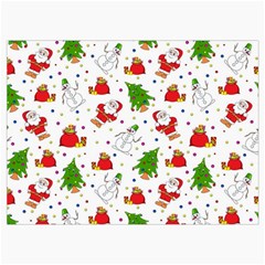 Christmas Pattern, Pattern, Christmas Roll Up Canvas Pencil Holder (L) from ArtsNow.com Front