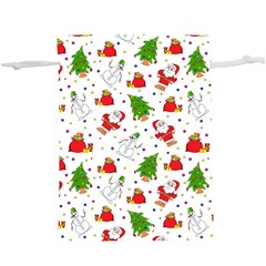 Christmas Pattern, Pattern, Christmas Lightweight Drawstring Pouch (XL) from ArtsNow.com Front