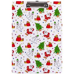 Christmas Pattern, Pattern, Christmas A4 Acrylic Clipboard from ArtsNow.com Front