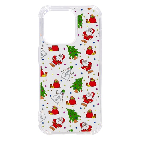 Christmas Pattern, Pattern, Christmas iPhone 14 Pro TPU UV Print Case from ArtsNow.com Front