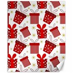 Christmas Texture, Pattern, Red, Craciun, Christmas, Bow, Gift Canvas 16  x 20 