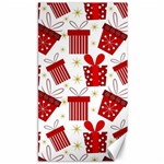 Christmas Texture, Pattern, Red, Craciun, Christmas, Bow, Gift Canvas 40  x 72 