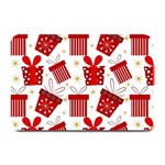 Christmas Texture, Pattern, Red, Craciun, Christmas, Bow, Gift Plate Mats