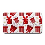 Christmas Texture, Pattern, Red, Craciun, Christmas, Bow, Gift Medium Bar Mat