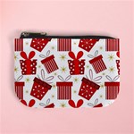 Christmas Texture, Pattern, Red, Craciun, Christmas, Bow, Gift Mini Coin Purse