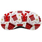 Christmas Texture, Pattern, Red, Craciun, Christmas, Bow, Gift Sleep Mask