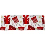 Christmas Texture, Pattern, Red, Craciun, Christmas, Bow, Gift 17 x47  Body Pillow Case Dakimakura (Two Sides)