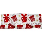 Christmas Texture, Pattern, Red, Craciun, Christmas, Bow, Gift 25 x67  Body Pillow Case Dakimakura (Two Sides)