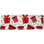 Christmas Texture, Pattern, Red, Craciun, Christmas, Bow, Gift 25 x71  Body Pillow Case Dakimakura (Two Sides)