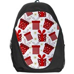 Christmas Texture, Pattern, Red, Craciun, Christmas, Bow, Gift Backpack Bag