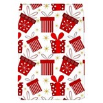 Christmas Texture, Pattern, Red, Craciun, Christmas, Bow, Gift Removable Flap Cover (S)