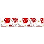 Christmas Texture, Pattern, Red, Craciun, Christmas, Bow, Gift Small Premium Plush Fleece Scarf