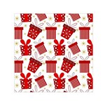 Christmas Texture, Pattern, Red, Craciun, Christmas, Bow, Gift Square Satin Scarf (30  x 30 )