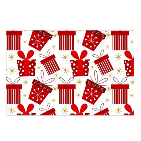 Christmas Texture, Pattern, Red, Craciun, Christmas, Bow, Gift Belt Pouch Bag (Small) from ArtsNow.com Loop