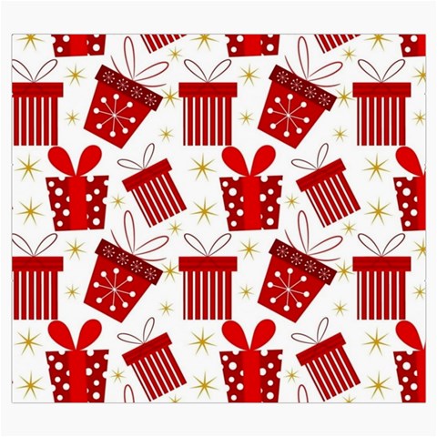 Christmas Texture, Pattern, Red, Craciun, Christmas, Bow, Gift Roll Up Canvas Pencil Holder (S) from ArtsNow.com Front