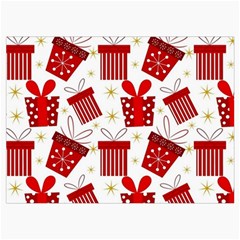 Christmas Texture, Pattern, Red, Craciun, Christmas, Bow, Gift Roll Up Canvas Pencil Holder (M) from ArtsNow.com Front