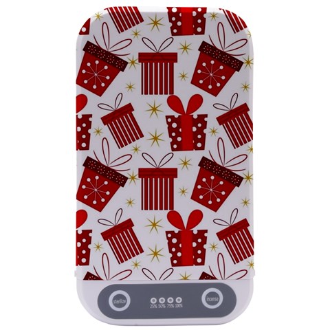 Christmas Texture, Pattern, Red, Craciun, Christmas, Bow, Gift Sterilizers from ArtsNow.com Front